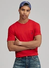 Polo Ralph Lauren Classic Fit Jersey Pocket T-shirt In Taylor Heather