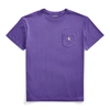 Polo Ralph Lauren Cotton Jersey Pocket T-shirt In Cabana Purple