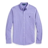 Ralph Lauren Featherweight Mesh Shirt In Maidstone Purple Heather