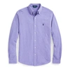 Polo Ralph Lauren Featherweight Mesh Shirt In Maidstone Purple Heather