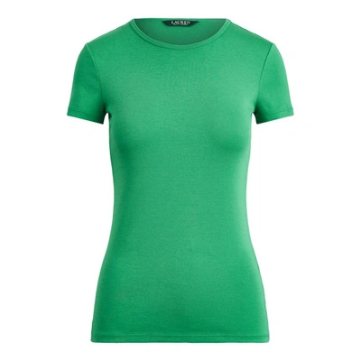 Lauren Ralph Lauren Cotton-blend T-shirt In Hedge Green