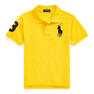 Polo Ralph Lauren Big Pony Cotton Mesh Polo In Slicker Yellow