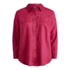 Ralph Lauren Linen Shirt In Bright Fuschia