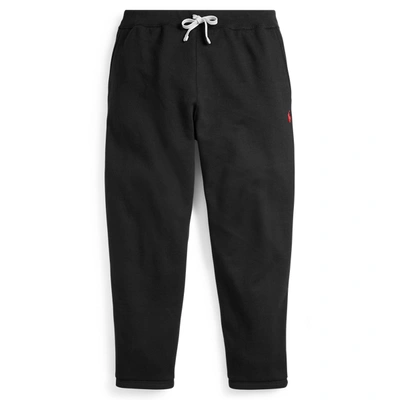 Polo Ralph Lauren Cotton Fleece Athletic Pants In Black
