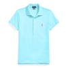 Ralph Lauren Slim Fit Stretch Polo Shirt In French Turquoise