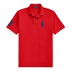 Polo Ralph Lauren Custom Slim Fit Big Pony Mesh Polo Shirt In Rl 2000 Red