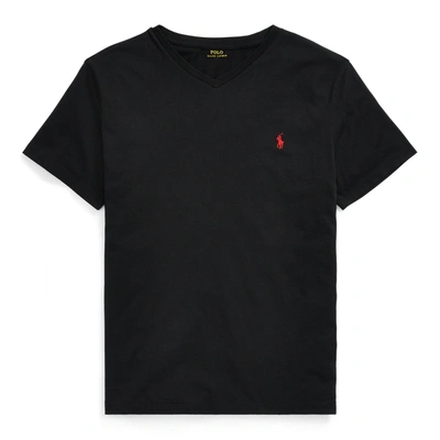 POLO RALPH LAUREN JERSEY V-NECK T-SHIRT,0035844802