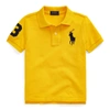 Polo Ralph Lauren Kids' Big Pony Cotton Mesh Polo In Slicker Yellow