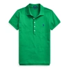 Ralph Lauren Slim Fit Stretch Polo Shirt In Billiard