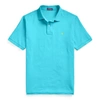 Polo Ralph Lauren Cotton Mesh Custom-fit Polo Shirt In Cove Blue