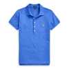 Ralph Lauren Slim Fit Stretch Polo Shirt In New Iris Blue