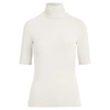 Ralph Lauren Jersey Turtleneck Top In Mascarpone Cream