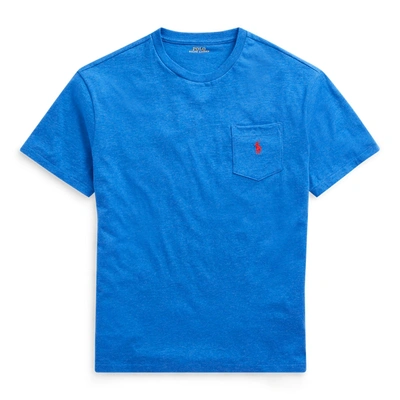 Polo Ralph Lauren Classic Fit Pocket T-shirt In Dockside Blue Heather