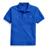 Polo Ralph Lauren Kids' Cotton Mesh Polo Shirt In Travel Blue