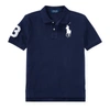 Polo Ralph Lauren Big Pony Cotton Mesh Polo Shirt In French Navy