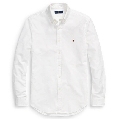 Ralph Lauren Slim Fit Stretch Oxford Shirt In White