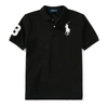 Polo Ralph Lauren Big Pony Cotton Mesh Polo Shirt In Polo Black/white