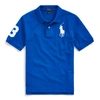 Polo Ralph Lauren Big Pony Cotton Mesh Polo In Pacific Royal