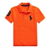 Polo Ralph Lauren Kids' Big Pony Cotton Mesh Polo In Bright Signal Orange
