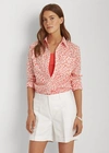 LAUREN RALPH LAUREN FLORAL COTTON SHIRT,0043181536