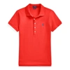 Ralph Lauren Slim Fit Stretch Polo Shirt In African Red
