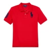 Polo Ralph Lauren Big Boys Big Pony Cotton Mesh Short Sleeve Polo In Rl 2000 Red
