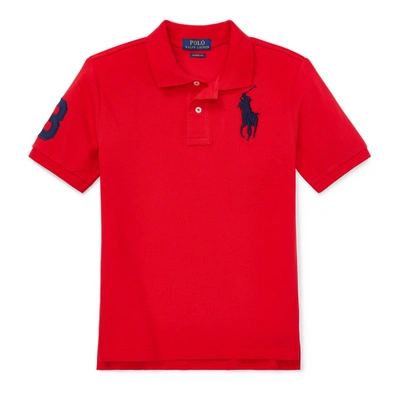 POLO RALPH LAUREN BIG PONY COTTON MESH POLO SHIRT,0040820557