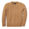 Polo Ralph Lauren Cable-knit Cashmere Sweater In Camel Melange