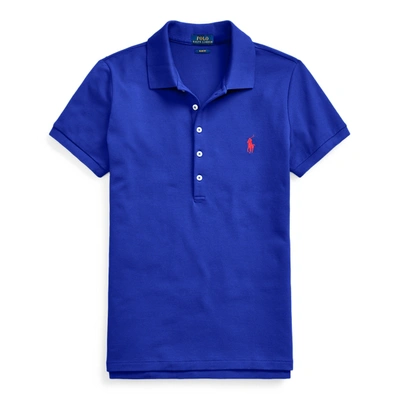 Ralph Lauren Slim Fit Stretch Polo Shirt In Heritage Royal
