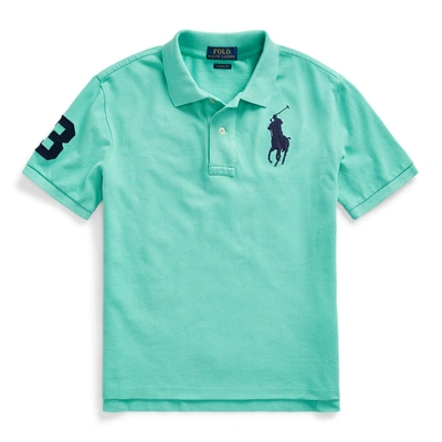 Polo Ralph Lauren Big Pony Cotton Mesh Polo In Key West Green