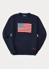 Polo Ralph Lauren The Iconic Flag Sweater In Hunter Navy