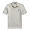 Polo Ralph Lauren Short-sleeve Logo Embroidery Polo Shirt In Andover Heather