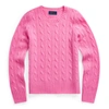 Polo Ralph Lauren Cable-knit Cashmere Sweater In Hammond Pink