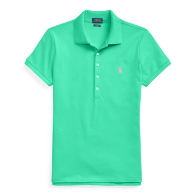 Ralph Lauren Slim Fit Stretch Polo Shirt In Sunset Green