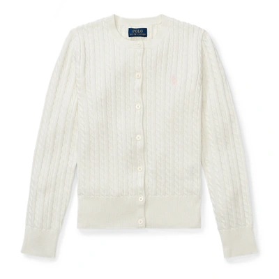 POLO RALPH LAUREN MINI-CABLE COTTON CARDIGAN,0039797345