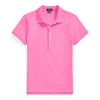 Ralph Lauren Slim Fit Stretch Polo Shirt In Maui Pink