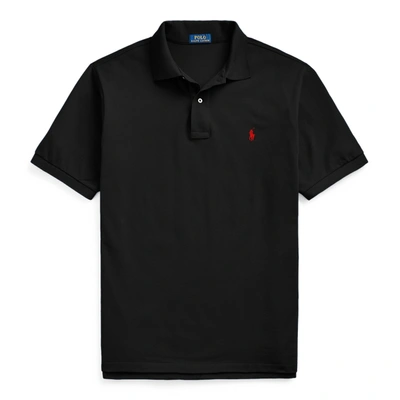 Polo Ralph Lauren Men's The Iconic Mesh Polo Shirt In Polo Black/red