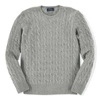 Polo Ralph Lauren Kids' Cable-knit Cashmere Sweater In Medium Grey Heather