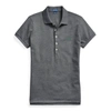 Ralph Lauren Slim Fit Stretch Polo Shirt In Barclay Heather