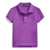 Polo Ralph Lauren Cotton Mesh Polo Shirt In Paloma Purple