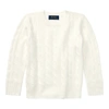 Polo Ralph Lauren Cable-knit Cashmere Sweater In Warm White