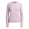 Ralph Lauren Cable-knit Cashmere Sweater In Pale Orchid