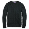 Ralph Lauren Cable-knit Cashmere Sweater In Dark Racing Green