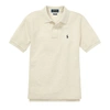 Ralph Lauren Kids' Cotton Mesh Polo Shirt In New Sand Heather