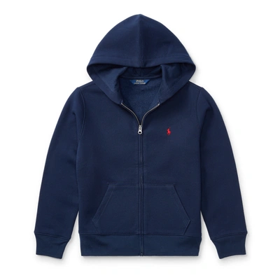 Polo Ralph Lauren Kids' Cotton-blend-fleece Hoodie In Cruise Navy