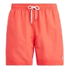 Polo Ralph Lauren Traveler Logo-embroidered Swim Shorts In Racing Red