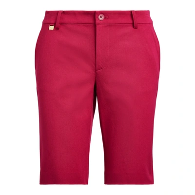 Ralph Lauren Bi-stretch Twill Short In Bright Fuschia