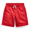 Polo Ralph Lauren Kids' Cotton Twill Drawstring Short In Evening Post Red