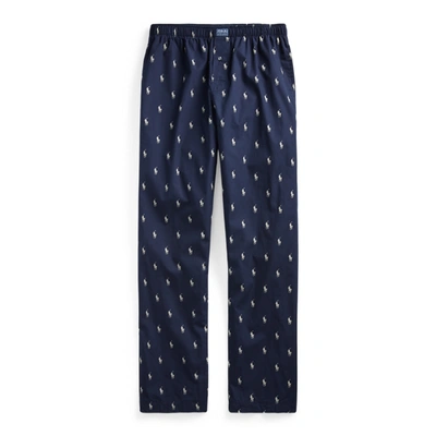 POLO RALPH LAUREN ALLOVER PONY PAJAMA PANT,0012397667