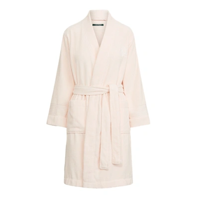 Ralph Lauren Cotton Terry Cloth Robe In Pink